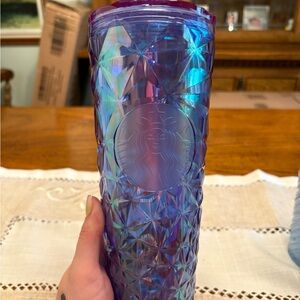 Starbucks Blue Botanical Accent Tumbler